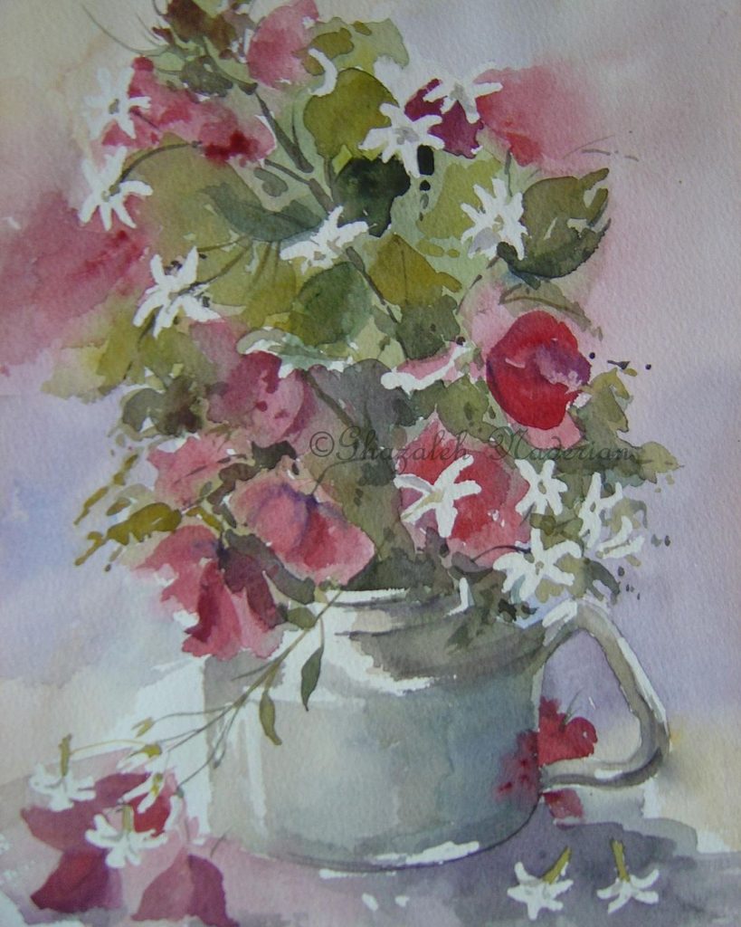 Vase of flowers - Ghazal