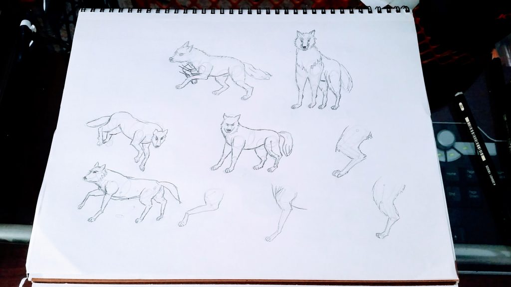 Wolves Sketch 2