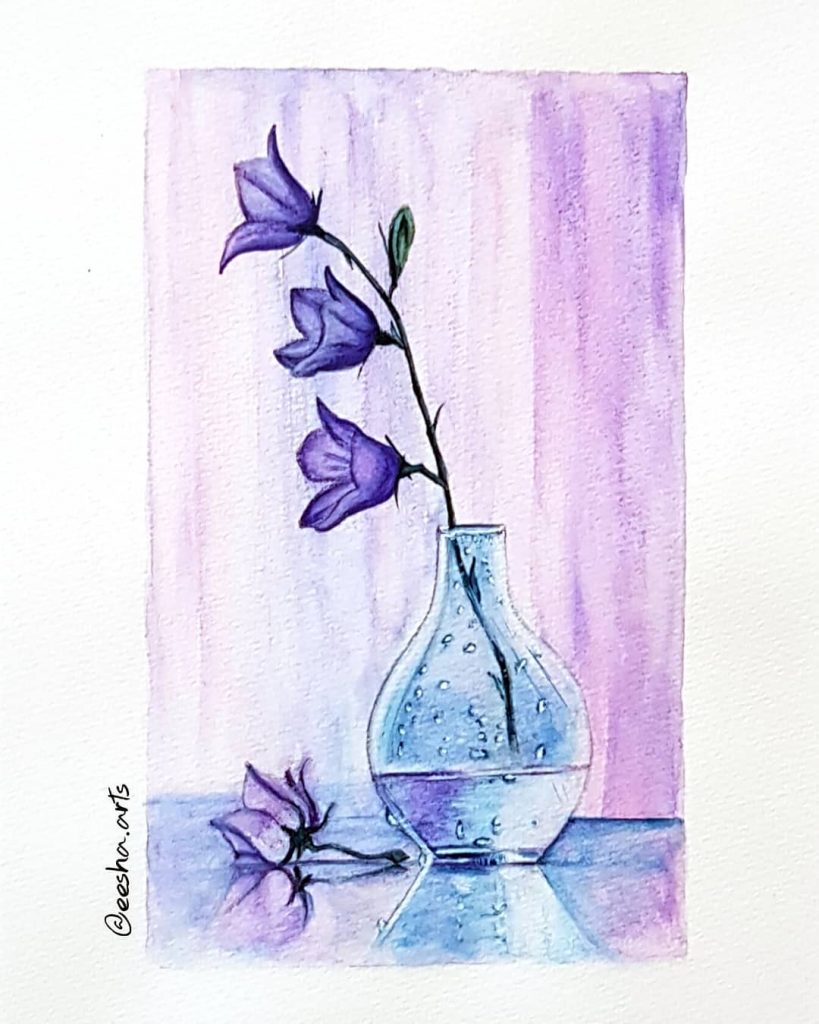 Purple Bell Flowers - Eesha Hariramani