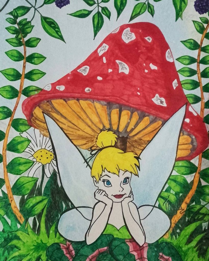 Tinker bell (under my mushroom umbrella)  - Pigi Glarou
