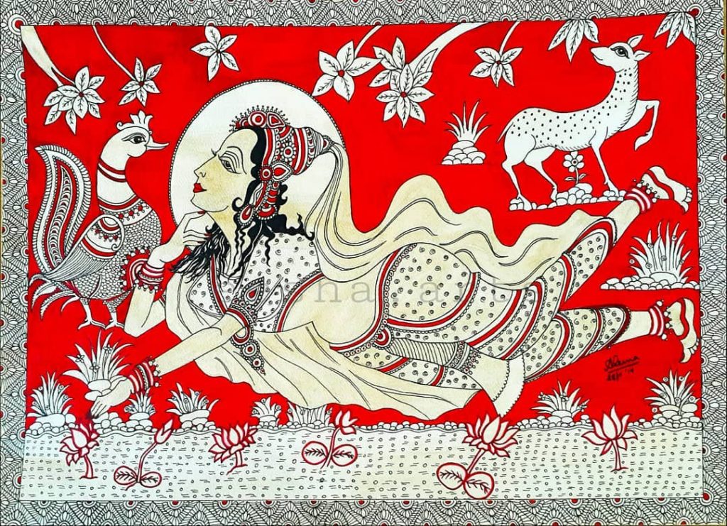 Kalamkari Folk Painting - Eesha Hariramani